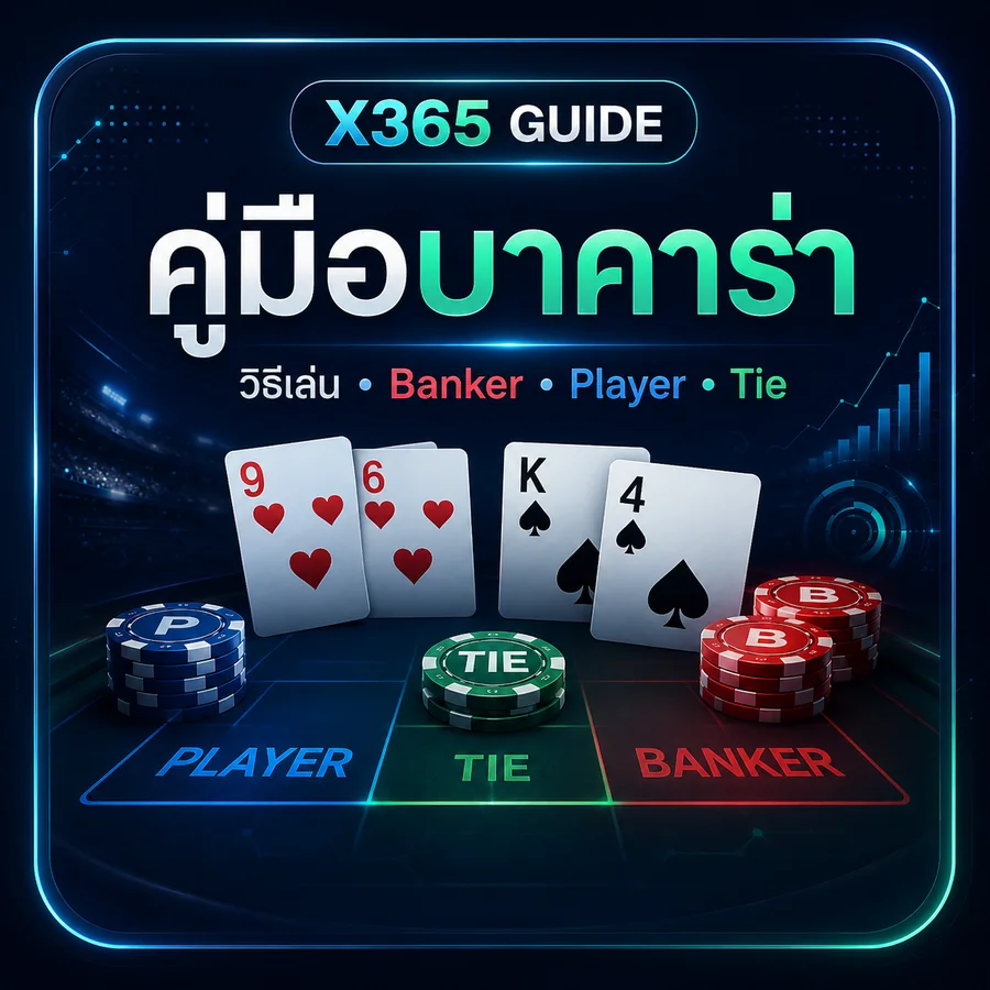 ภาพประกอบคู่มือบาคาร่า Banker Player และ Tie